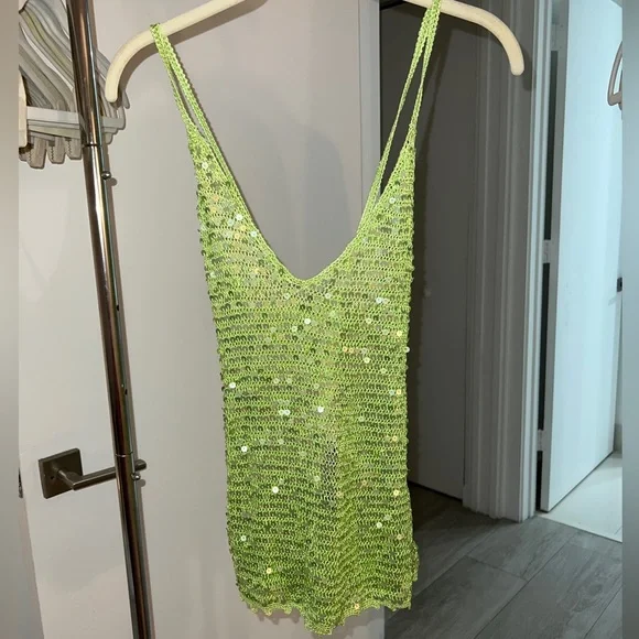 Retrofete Molly Sequin Crotchet Top - Picture 2 of 10